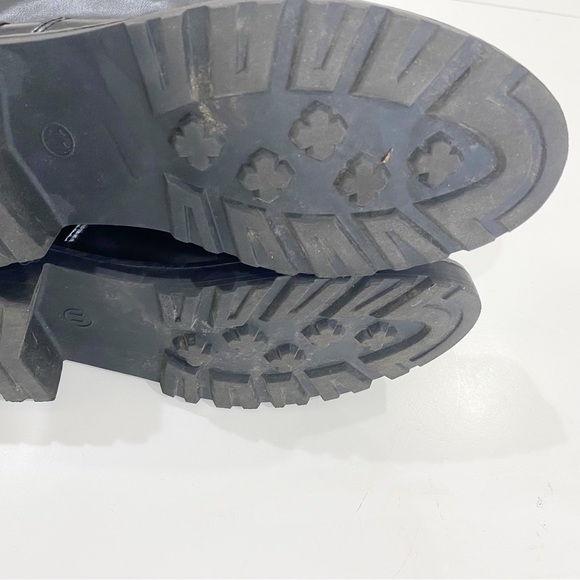 UNIVERSAL THREAD Black Carabel Riding Boots Vegan Leather Size 11 - Picture 10 of 12